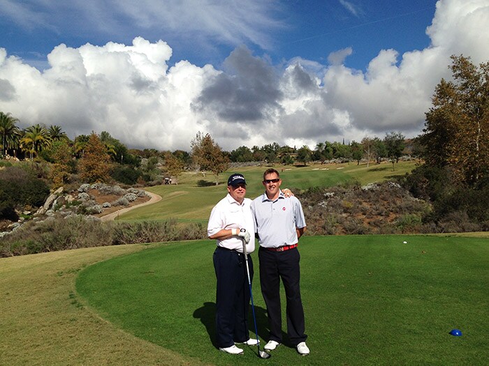 TT members Marc S. and Brent W. under beautiful...