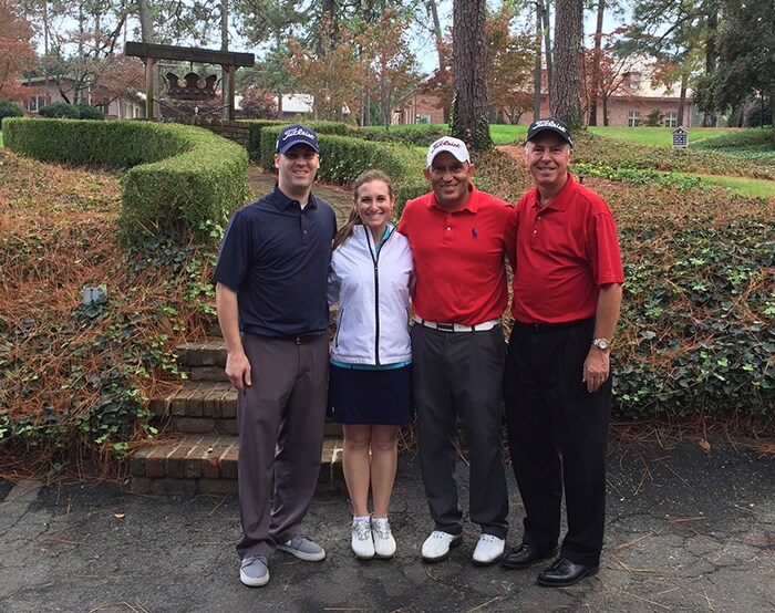 Team Titleist Staff member Abby L. with what she...