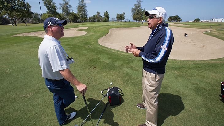 Team Titleist member Kyle E and Bob. 