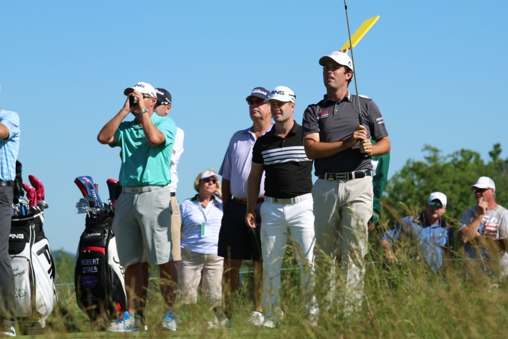 Titleist Brand Ambassador Robert Streb stares down...