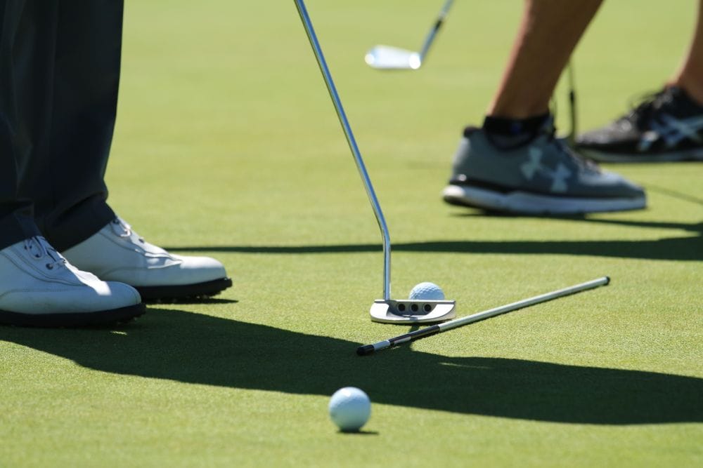 Also on the green...