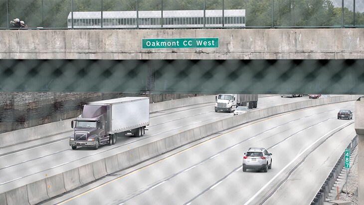 You’d never know this looking out over the course...