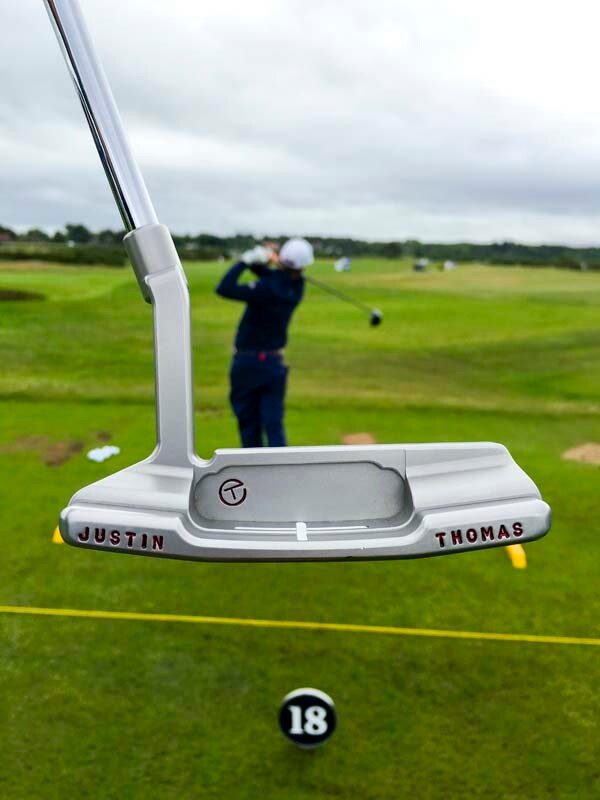 Justin Thomas and his Scotty Cameron putter. 