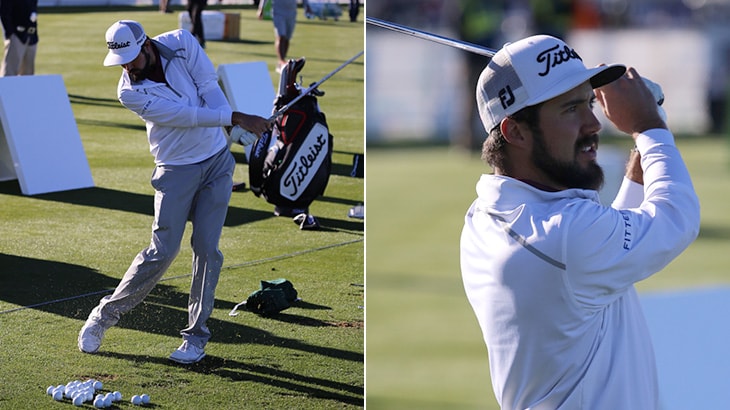 A short chip from Bud Cauley, we found Titleist...