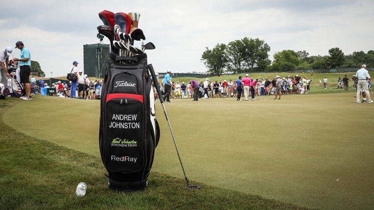 We found Johnston's setup on the practice...