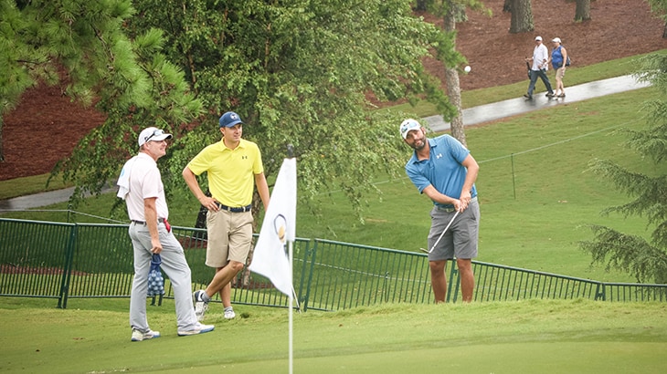 … but didn't leave the practice area until...