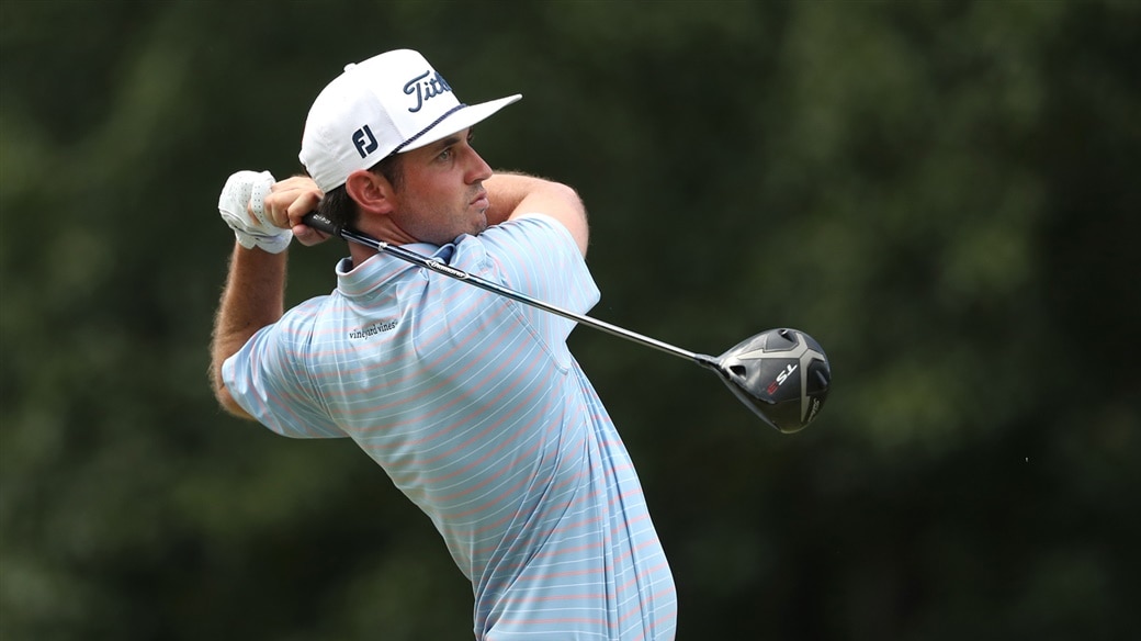 J.T. Poston hitting his Titleist TS driver